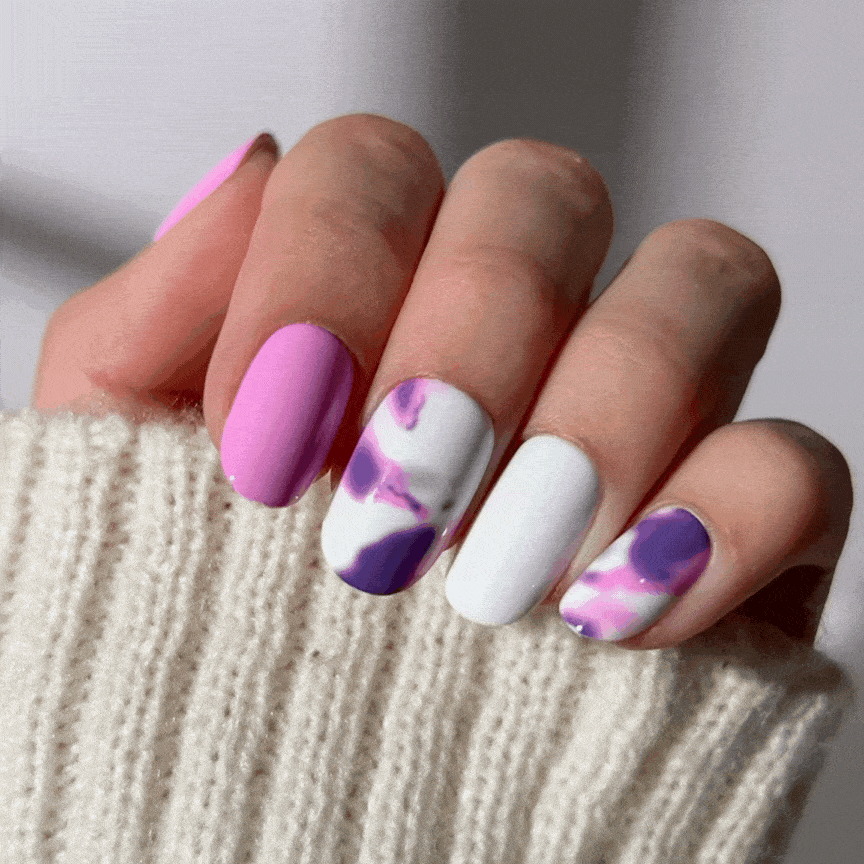 Whisper Mauve - Oval Sustainable Nails