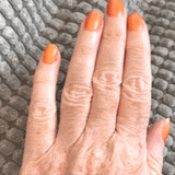 A vibrant and lively orange colour