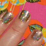 glittery golden shade