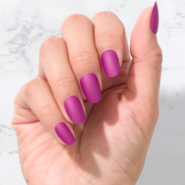 Sustainable Nails  - Aubergine - Oval PRE ORDER