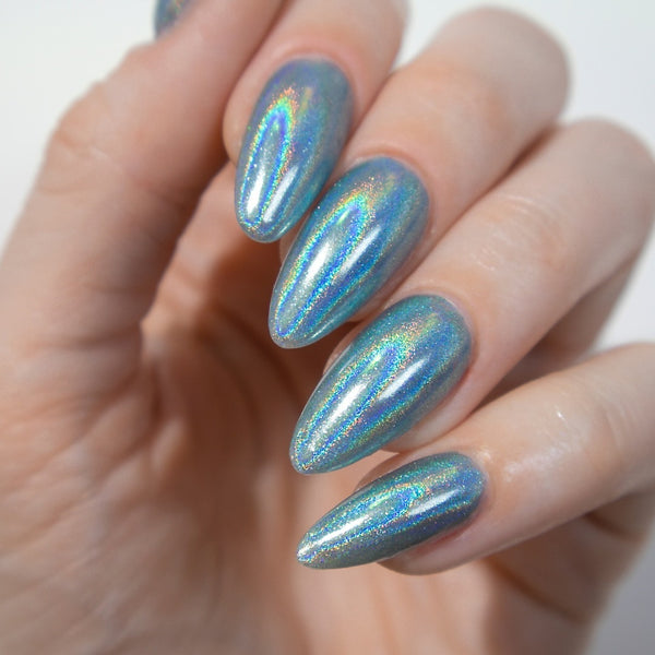 Egg Blue - Holographic Nail Powder - Pre Order Shipping 3rd July