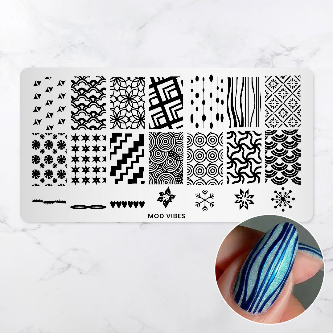 Mod Vibes - Pattern Press Template