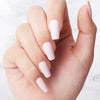 Classic light pink coffin shaped nails
