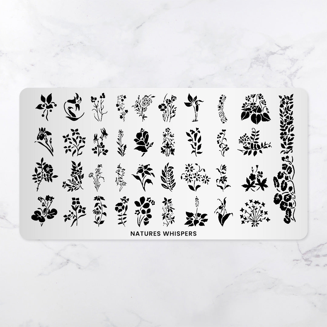 Nature's Whispers - Pattern Press Template