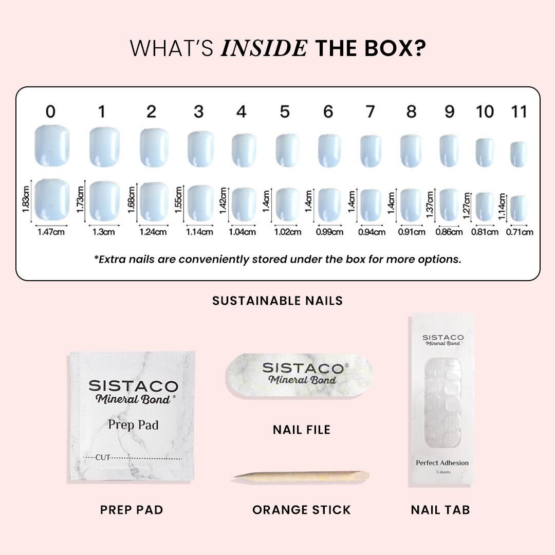 Champagne Lace - Almond Sustainable Nails