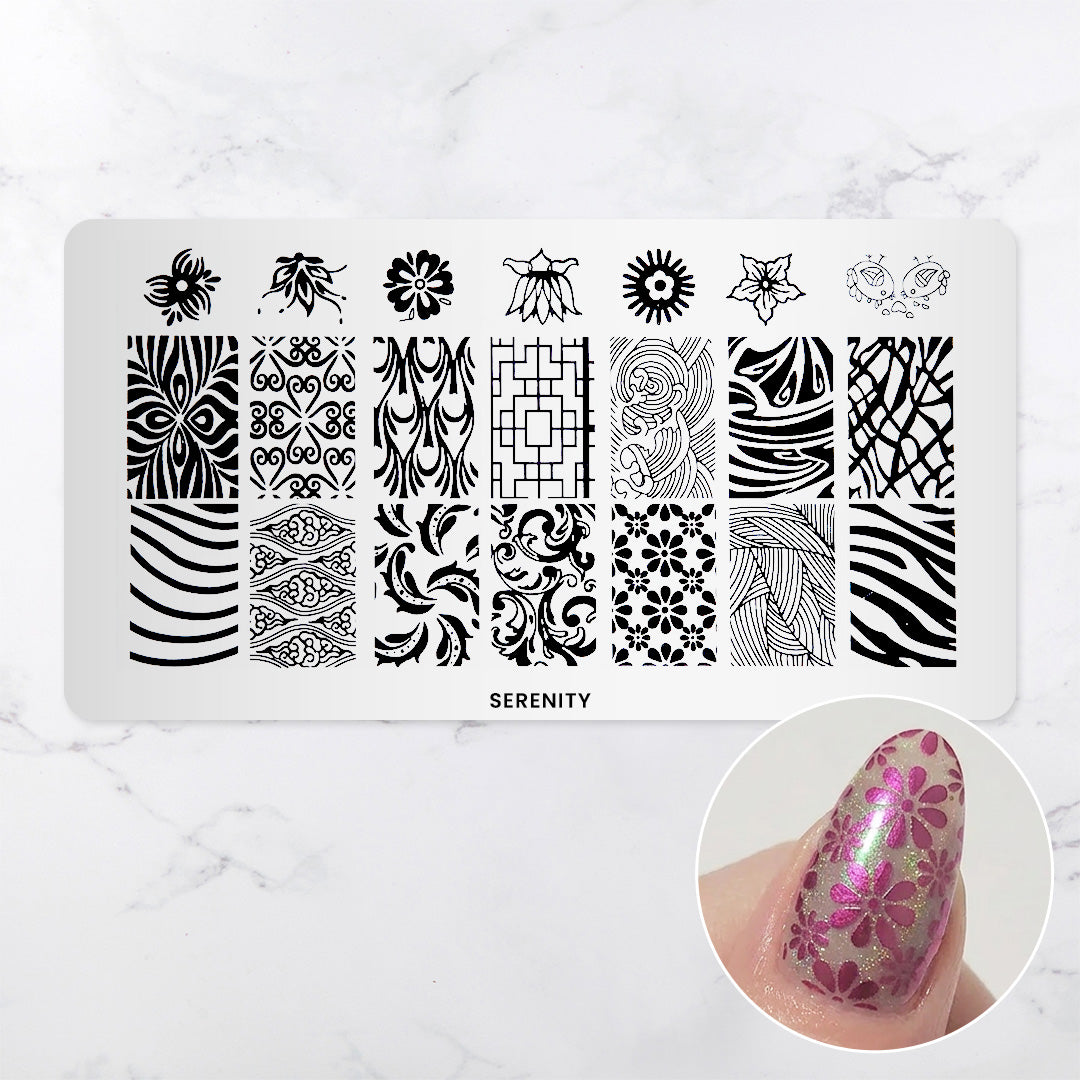 Serenity - Pattern Press Template