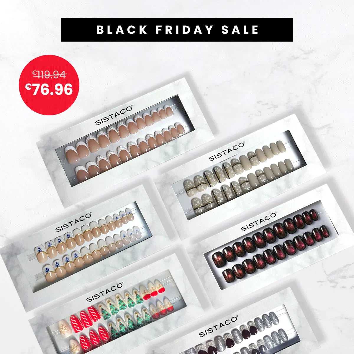 6 Piece Sustainable Nails Pack