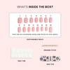 Grape Cats Eye - Almond Sustainable Nails - Pre order