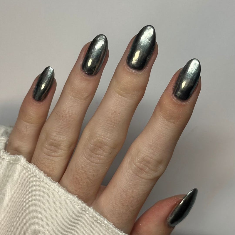 Silver Metallic-Glazed