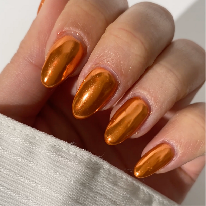 Tangerine - Metallic Nail Powder