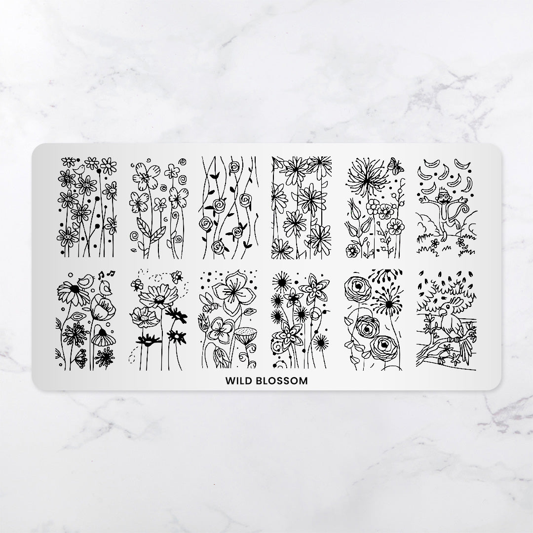 Wild Blossom - Pattern Press Template
