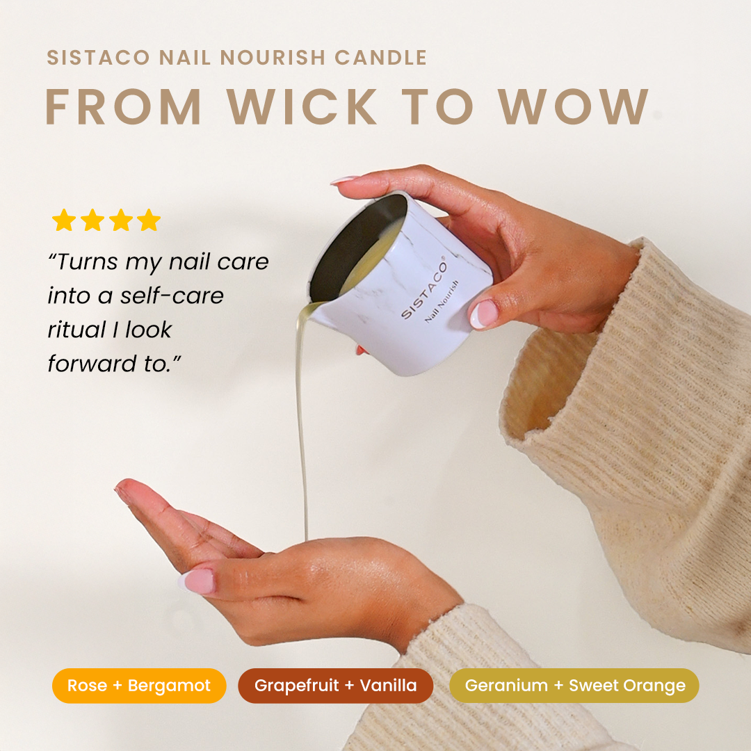 Nail Nourish Candle - Rose + Bergamot