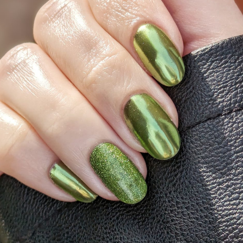 Olive - Metallic Nail Powder