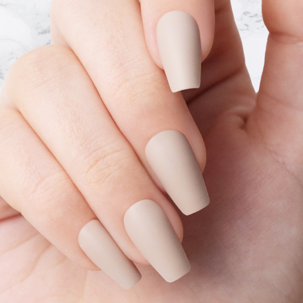 Sustainable Nails - Taupe - Coffin