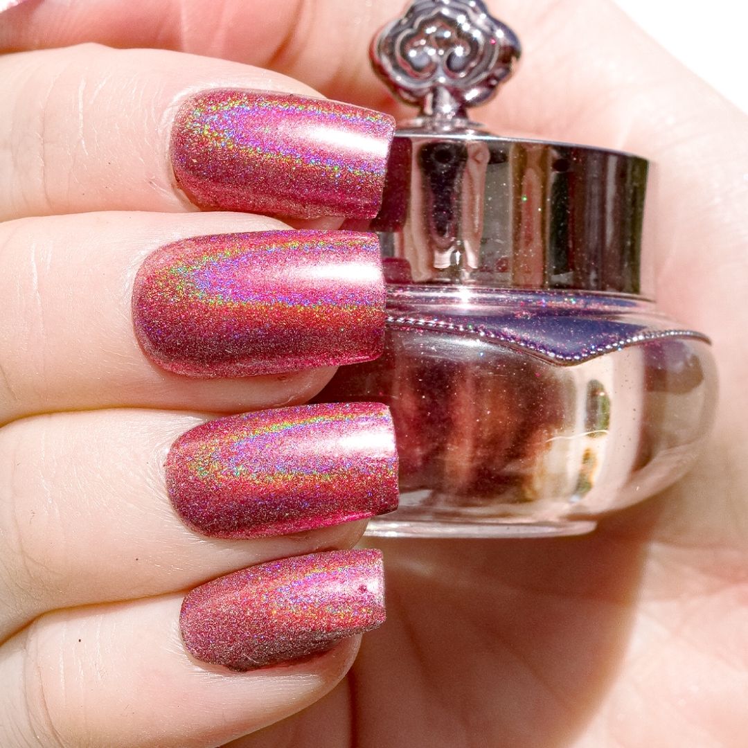 shimmery pink shade
