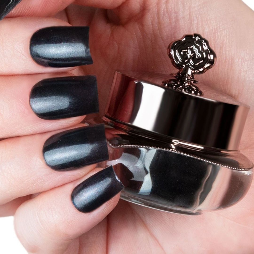 sleek and deep black shade   